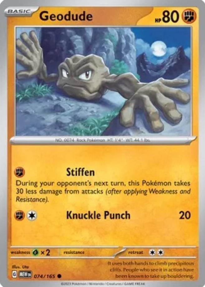 Geodude 2023 Pokemon Scarlet & Violet 151