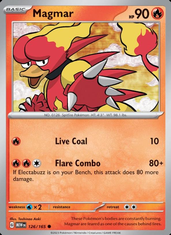 Magmar 2023 Pokemon Scarlet & Violet 151