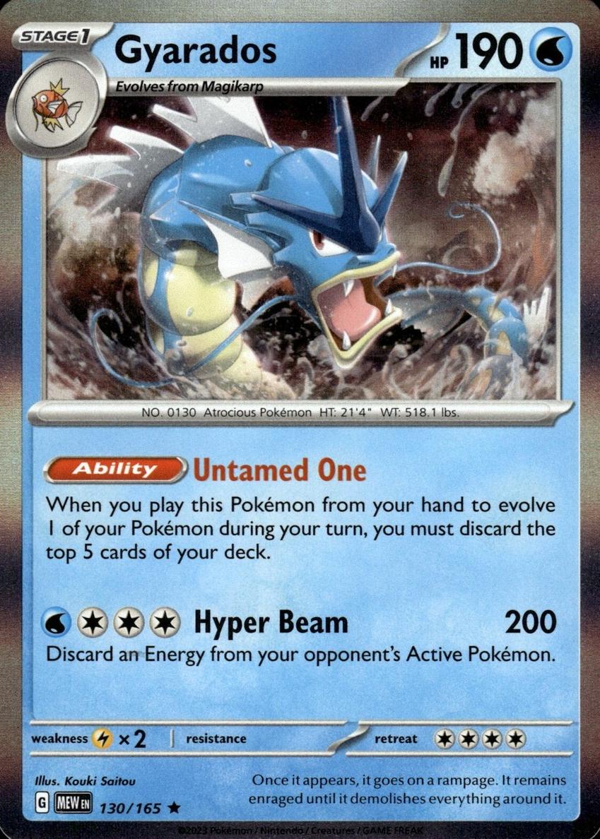 Gyarados 2023 Pokemon Scarlet & Violet 151