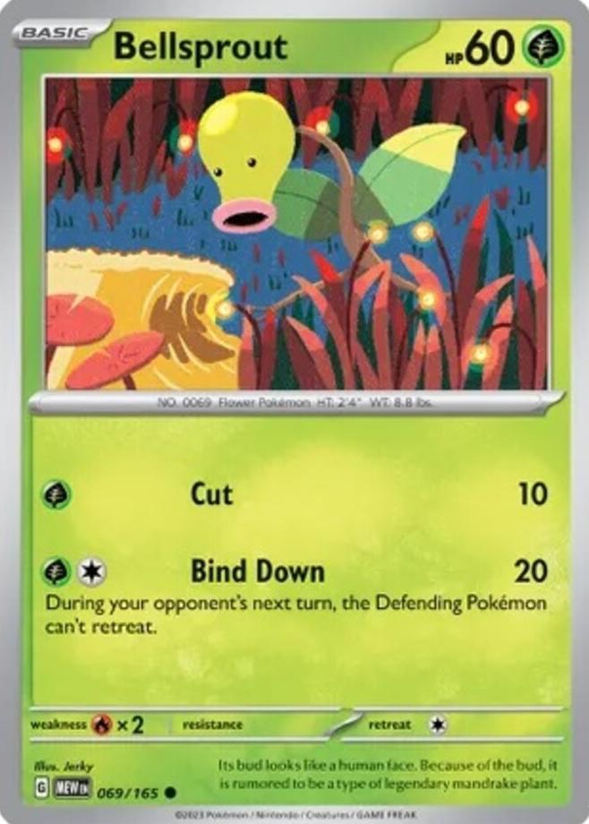 Bellsprout 2023 Pokemon Scarlet & Violet 151