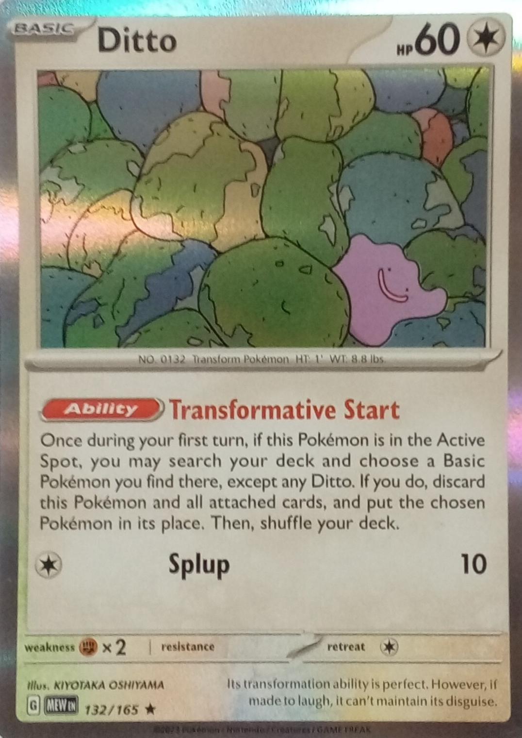 Ditto Holo 2023 Pokemon Scarlet & Violet 151