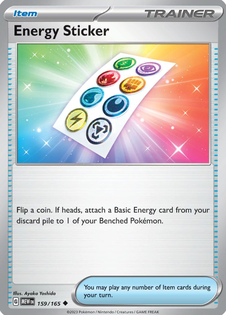 Energy Sticker 2023 Pokemon Scarlet & Violet 151