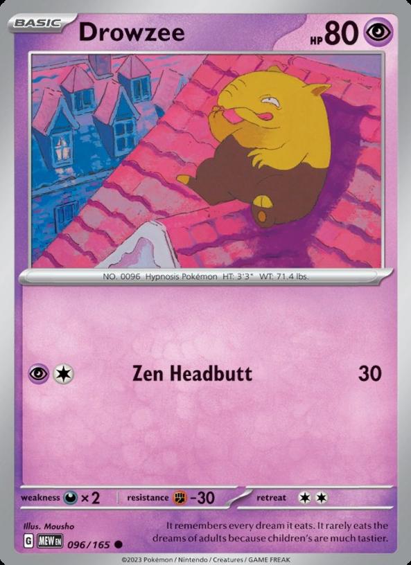 Drowzee 2023 Pokemon Scarlet & Violet 151