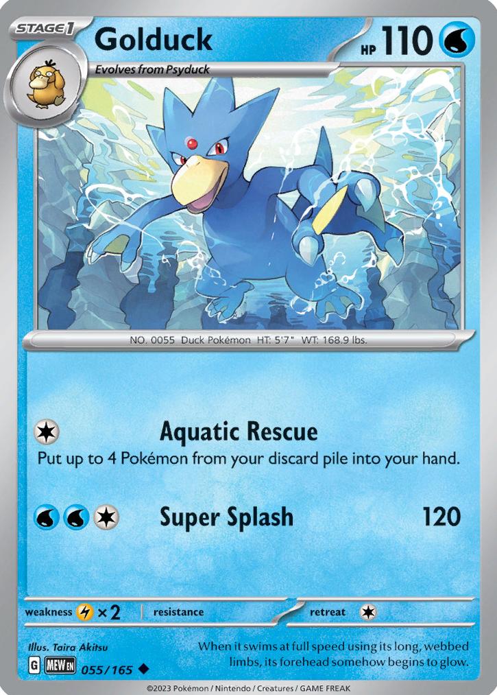 Golduck 2023 Pokemon Scarlet & Violet 151