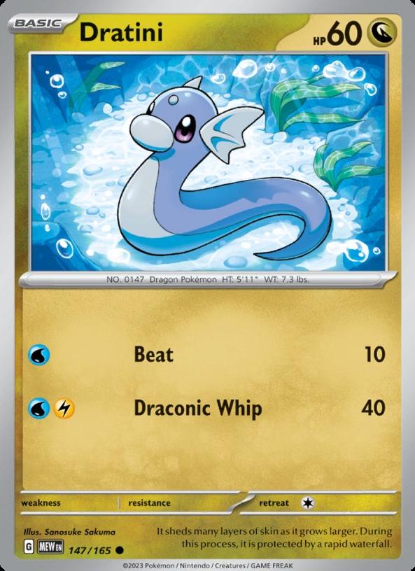 Dratini 2023 Pokemon Scarlet & Violet 151