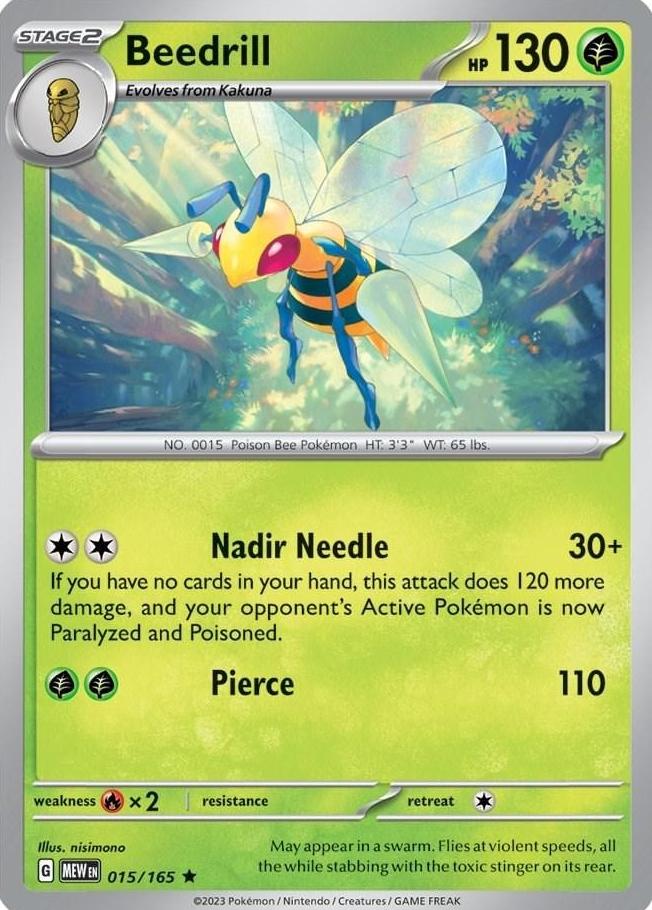 Beedrill 2023 Pokemon Scarlet & Violet 151