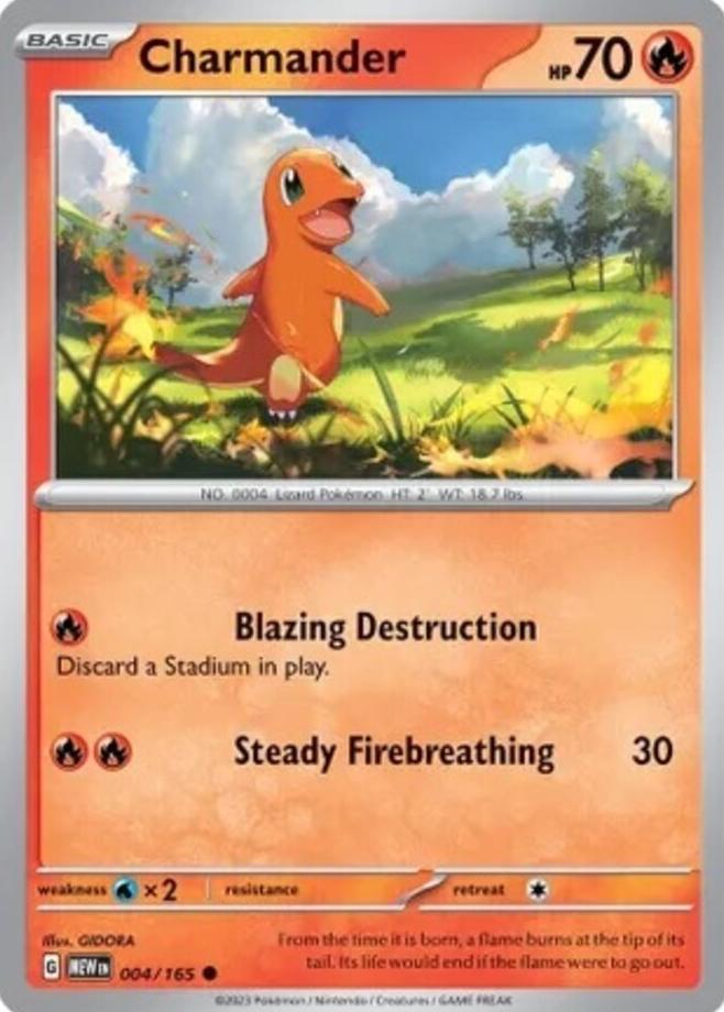 Charmander 2023 Pokemon Scarlet & Violet 151