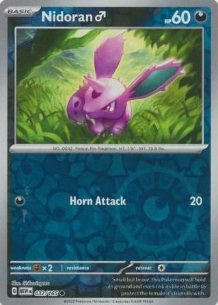 2023 Nidoran [Reverse Holo] #32
