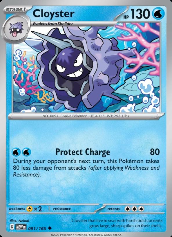 Cloyster 2023 Pokemon Scarlet & Violet 151