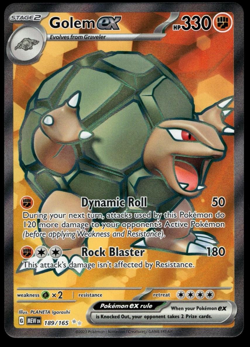 2023 Pokemon ULTRA RARE #189 Mew / Golem front