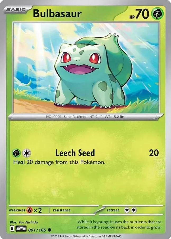 Bulbasaur 2023 Pokemon Scarlet & Violet 151