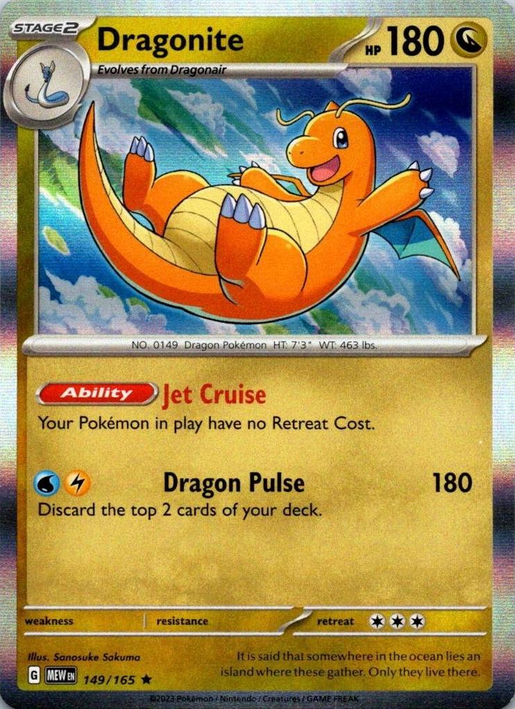 Dragonite 2023 Pokemon Scarlet & Violet 151