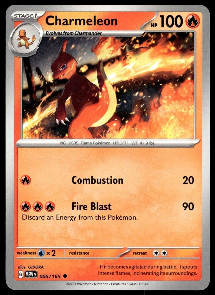 Charmeleon 2023 Pokemon Scarlet & Violet 151