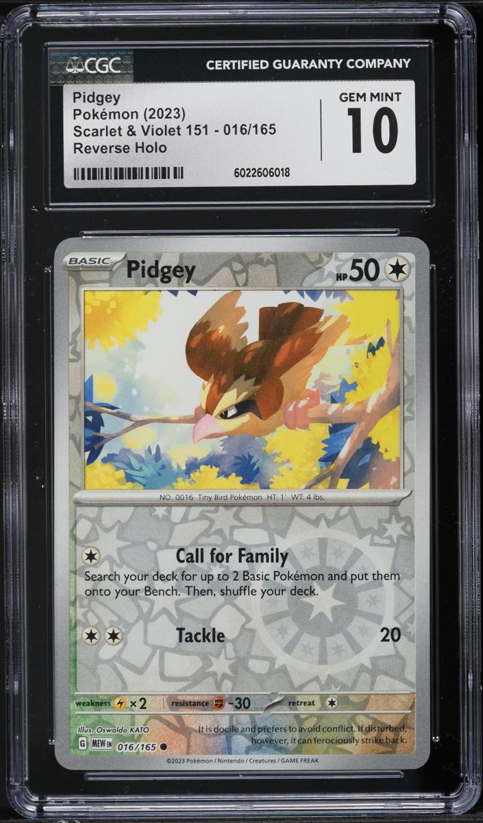 Pidgey 2023 Pokemon Scarlet & Violet 151 Reverse Holo