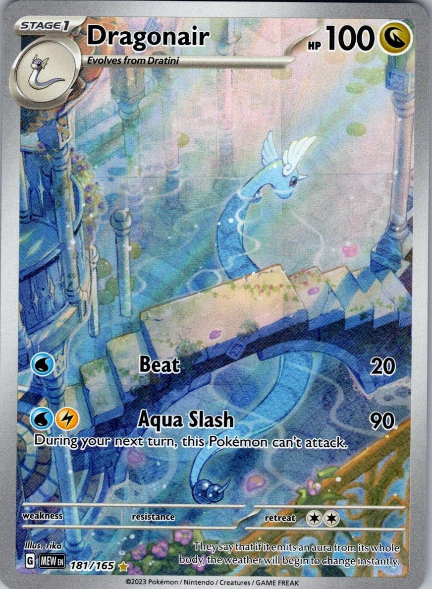 2023 Pokemon ILLUSTRATION RARE #181 Mew / Dragonair front