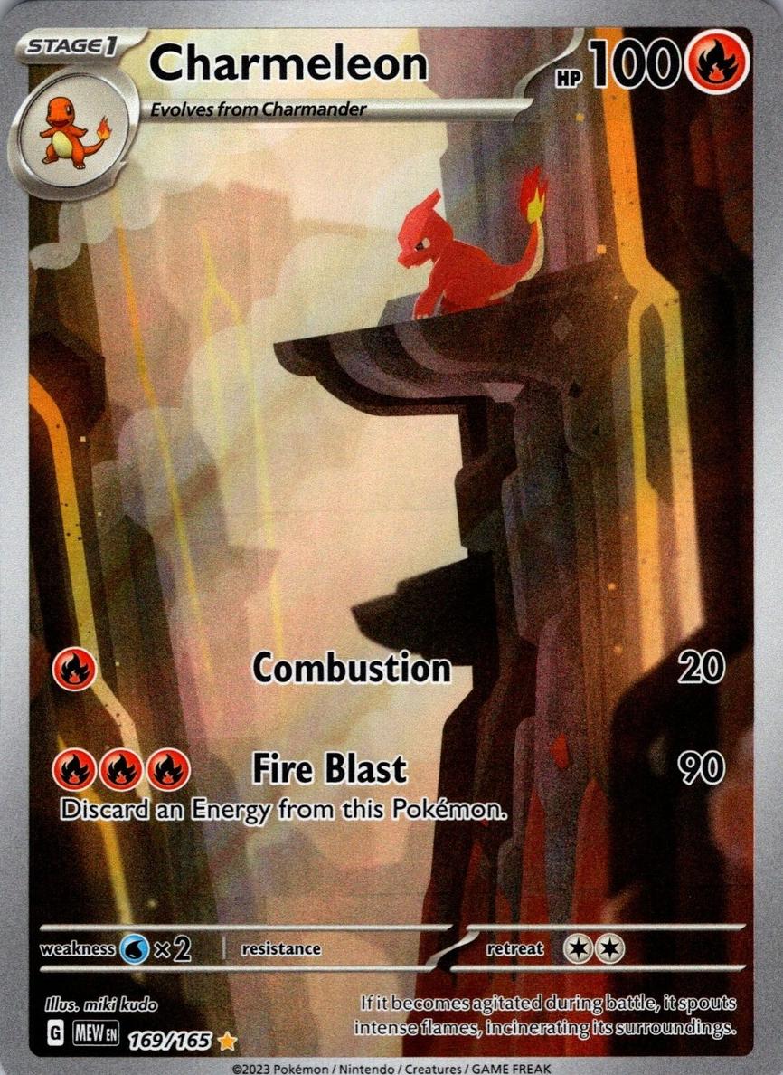 2023 Pokemon ILLUSTRATION RARE #169 Charmeleon front