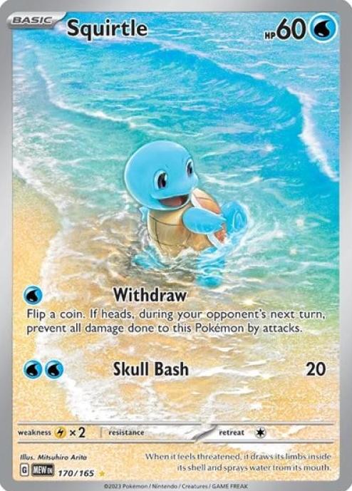 2023 Pokemon Illustration Rare #170 Squirtle front