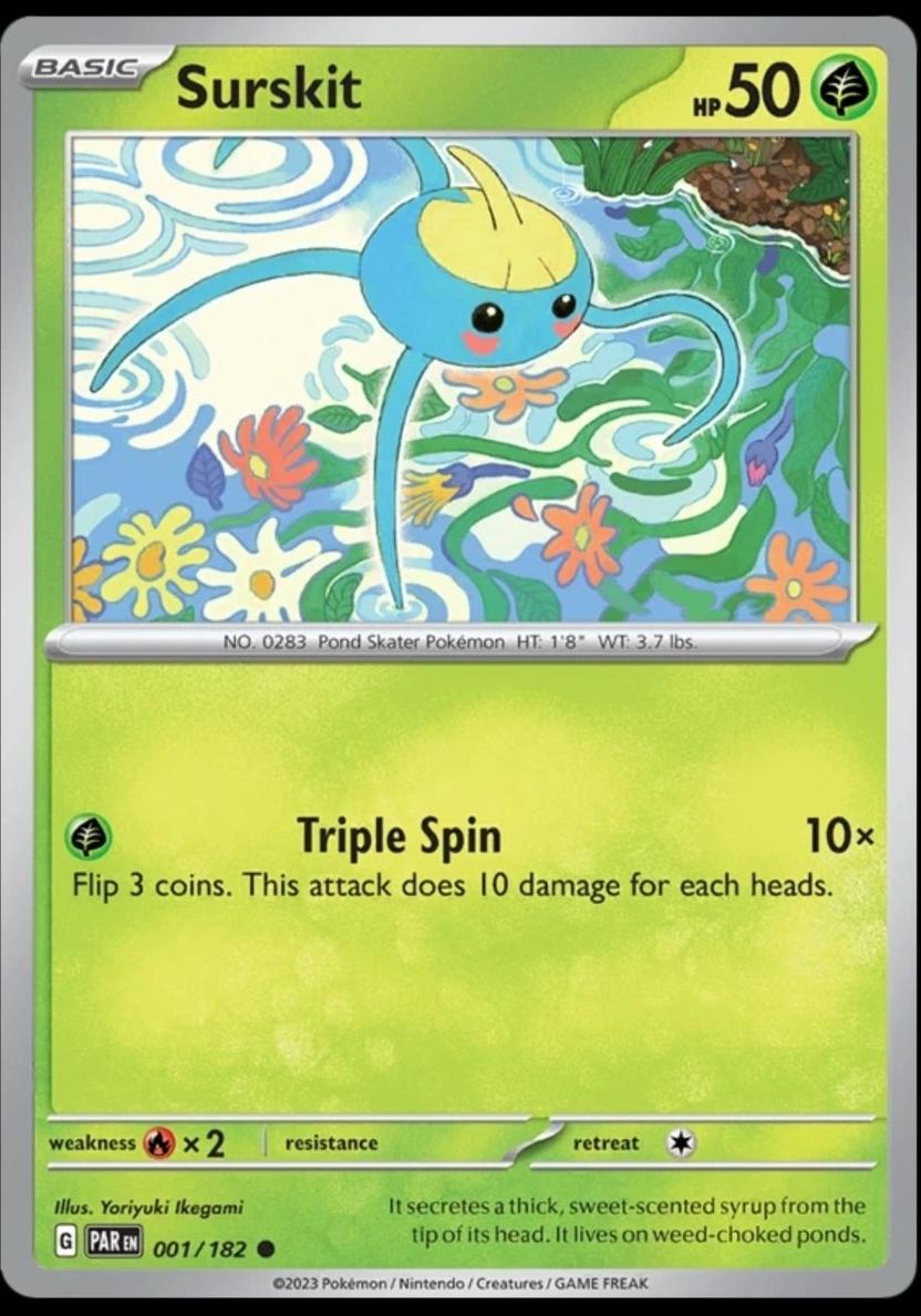 Surskit 2023 Pokemon Scarlet & Violet Paradox Rift