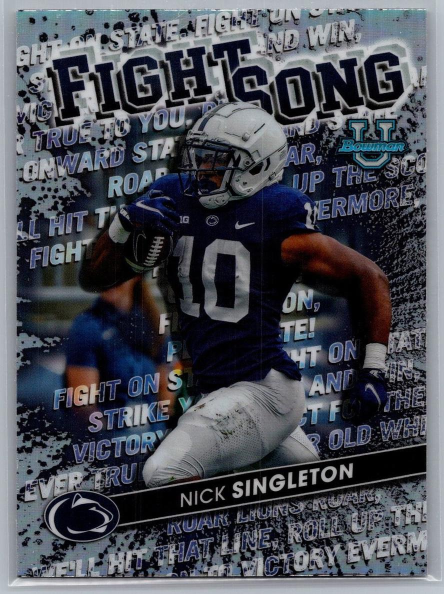 2022 Bowman Best University Nick Singleton #FS-18 card