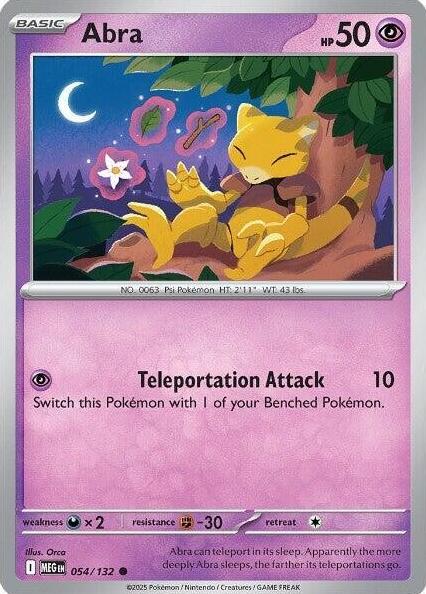 Abra 2025 Pokemon Mega Evolution