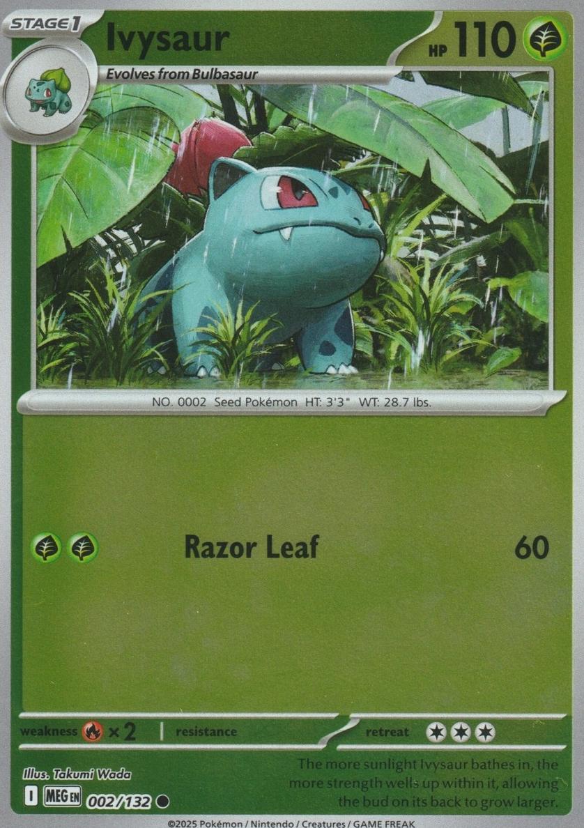 Ivysaur 2025 Pokemon Mega Evolution Reverse Holo