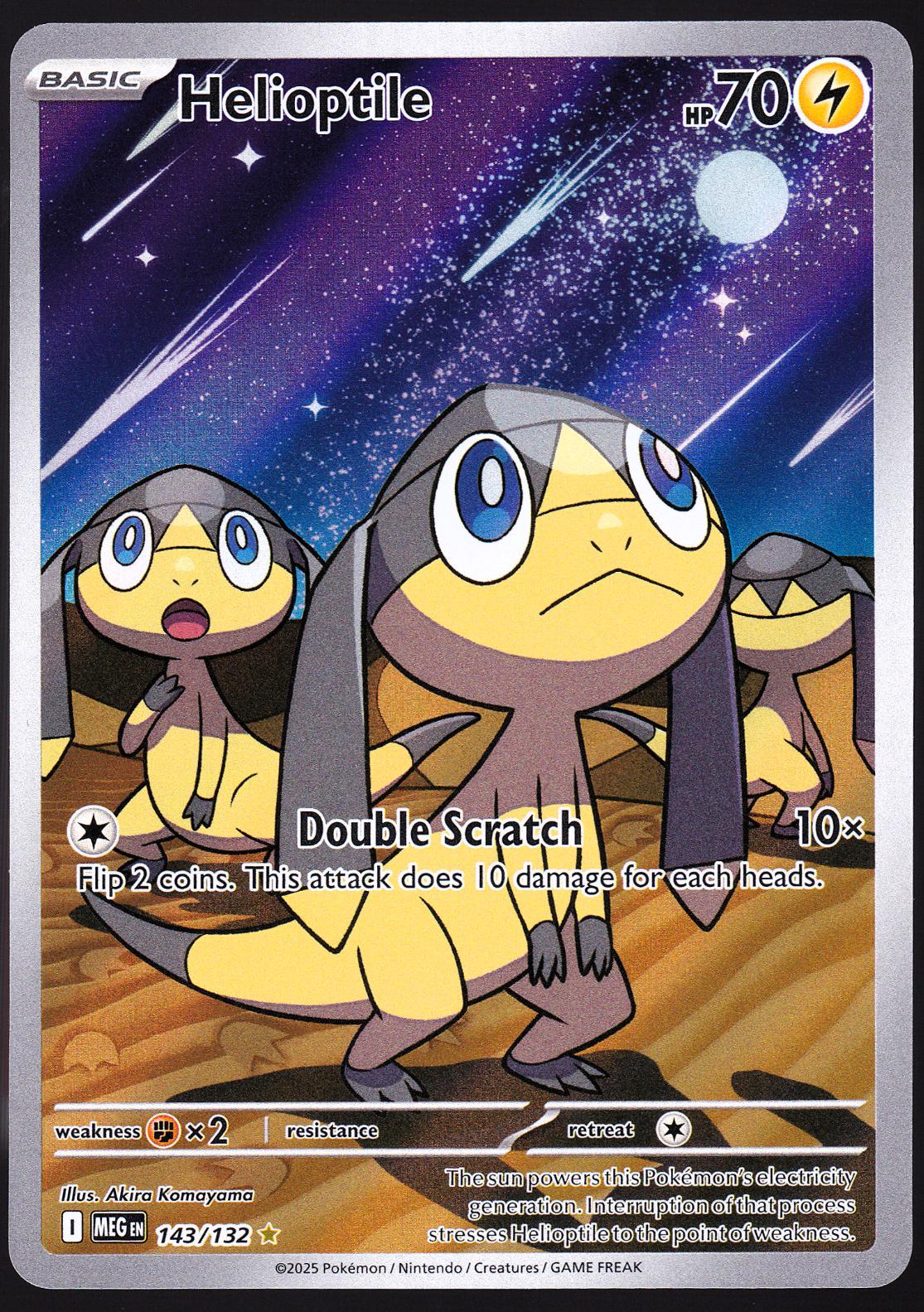 Helioptile 2025 Pokemon Mega Evolution