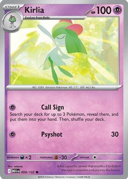 Kirlia 2025 Pokemon Mega Evolution
