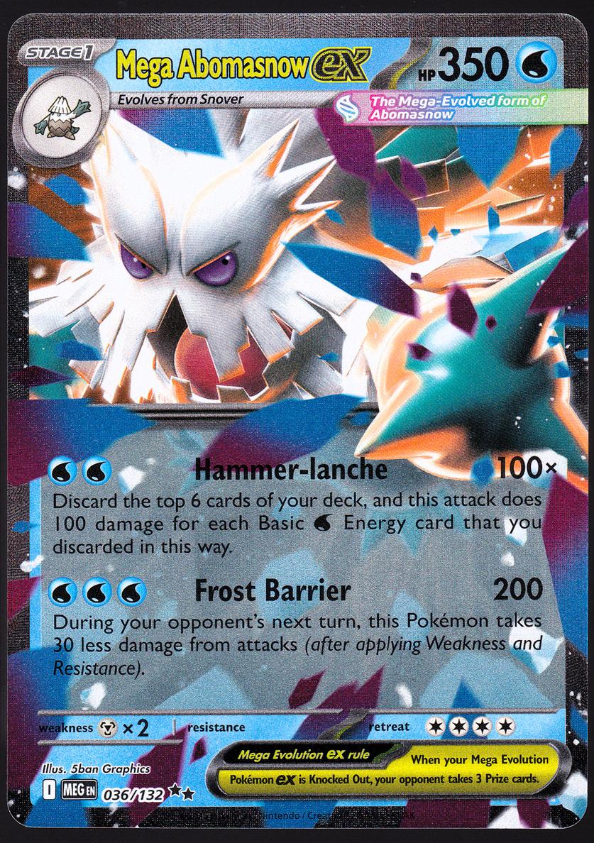 Mega Abomasnow EX 2025 Pokemon Mega Evolution