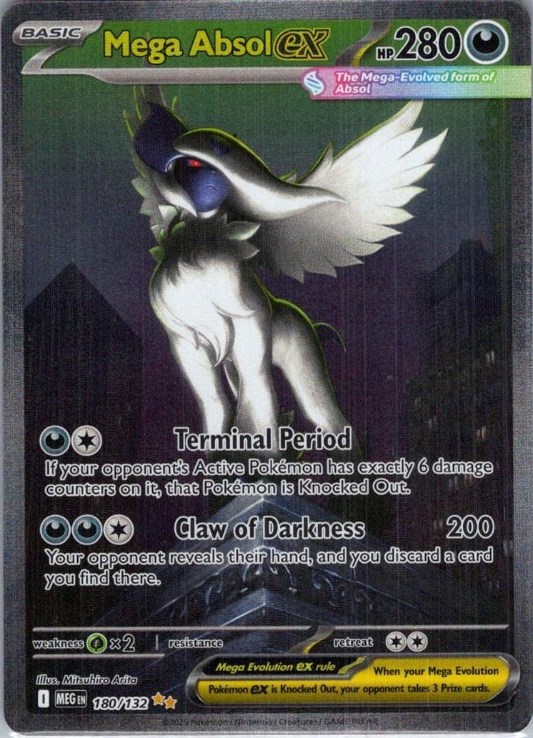 2025 Pokemon SPECIAL ILLUSTRATION RARE #180 Mega Absol front