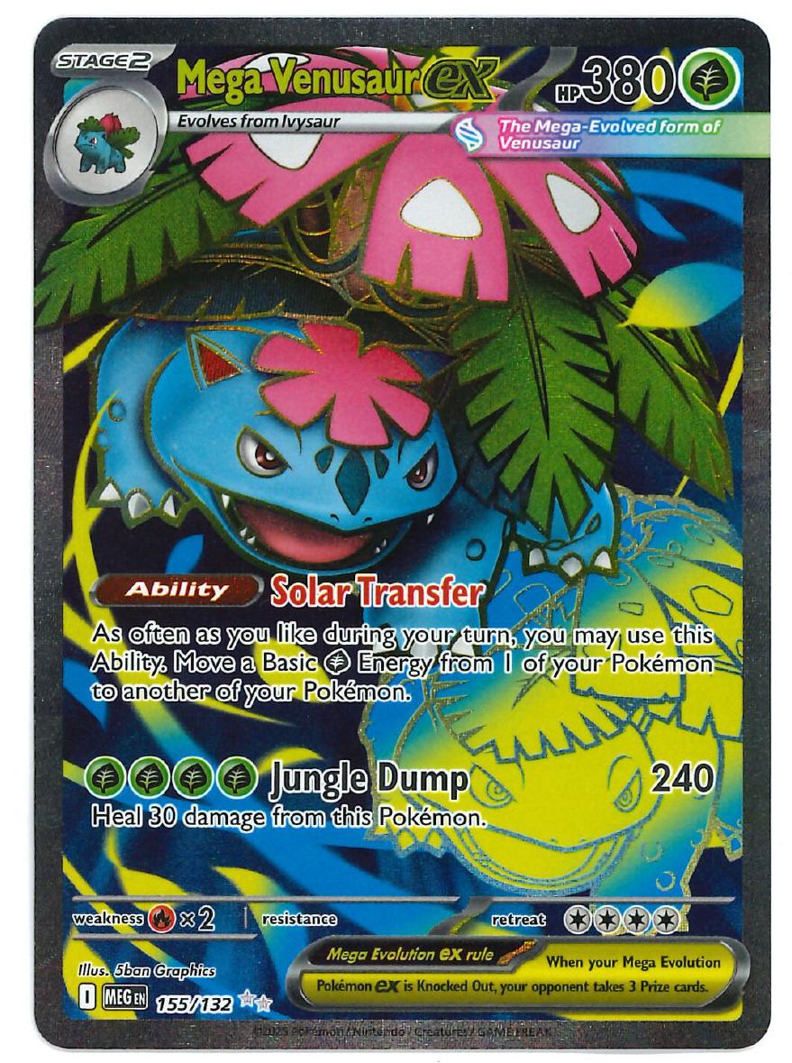 2025 Pokemon Mega Evolution ULTRA RARE #155 Mega Venusaur EX front