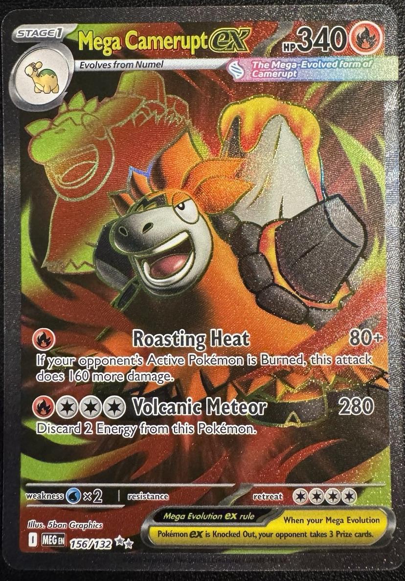 Mega Camerupt EX 2025 Pokemon Mega Evolution