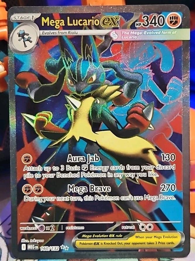 2025 Pokemon ULTRA RARE #160 Mega Lucario front