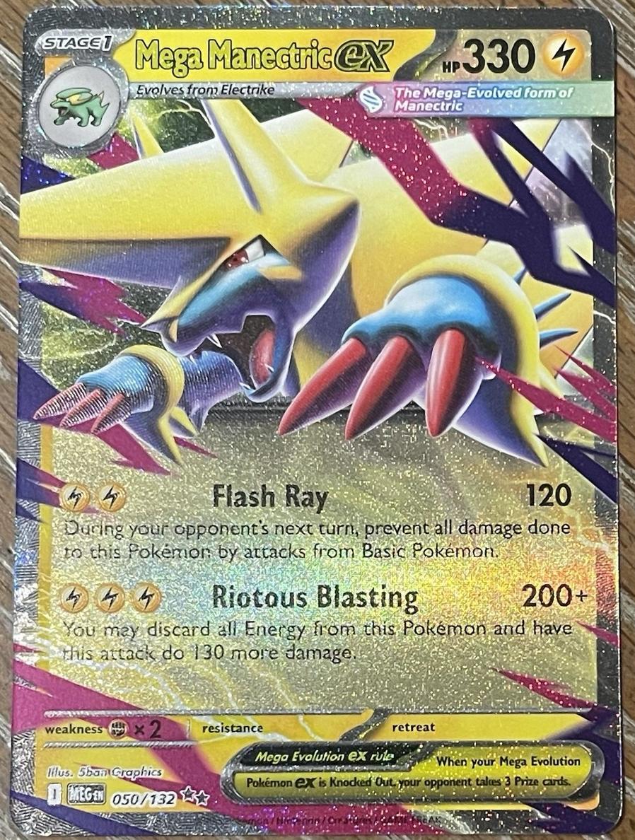 Mega Manectric EX 2025 Pokemon Mega Evolution