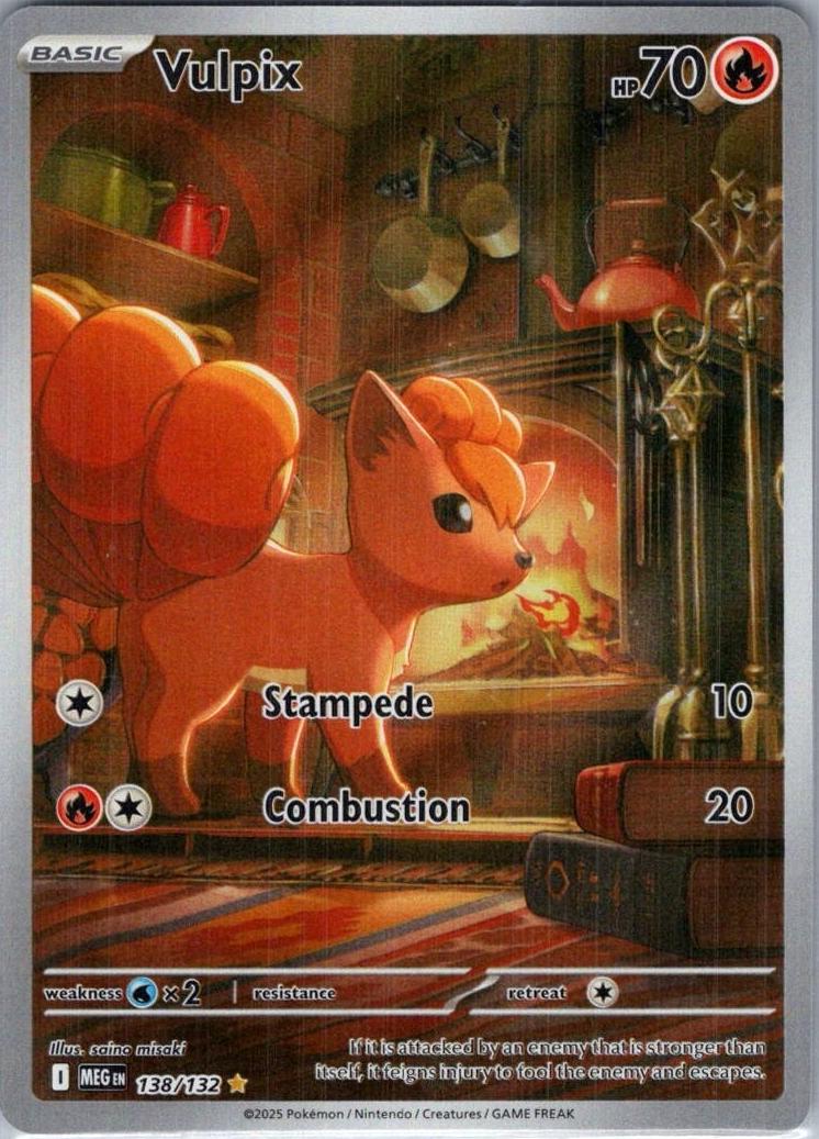 Vulpix 2025 Pokemon Mega Evolution