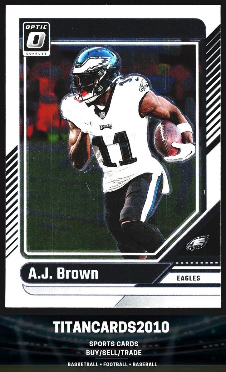 A.J. Brown 2024 Donruss Optic Football card