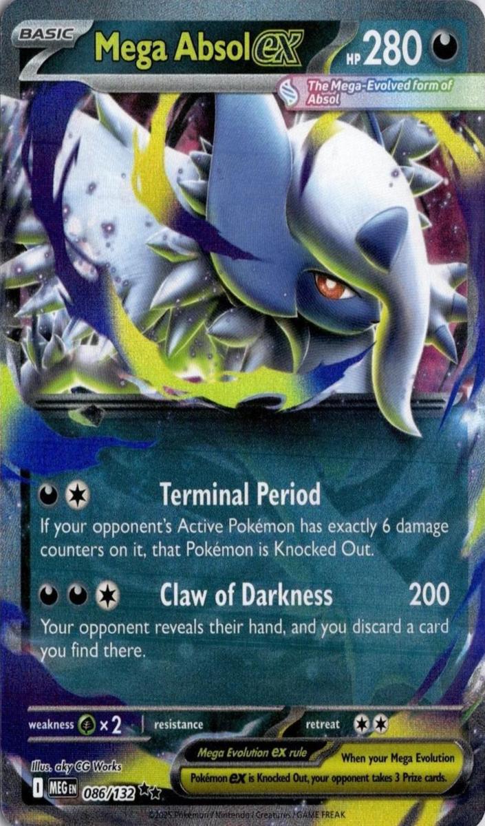 Mega Absol EX 2025 Pokemon Mega Evolution