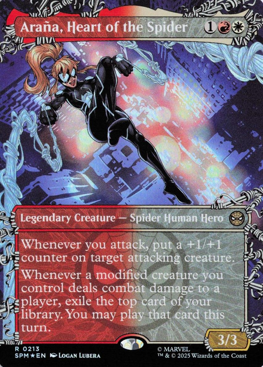 2025 Arana, Heart of the Spider [Borderless Foil] #213