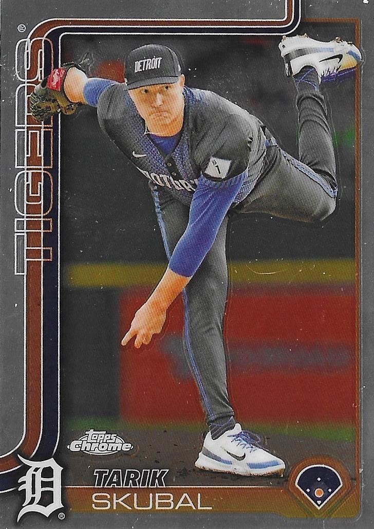 Tarik Skubal 2025 Topps Chrome Baseball card