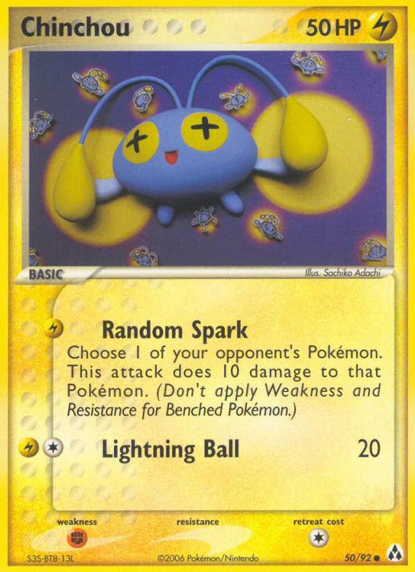 Chinchou 2006 Pokemon EX Legend Maker