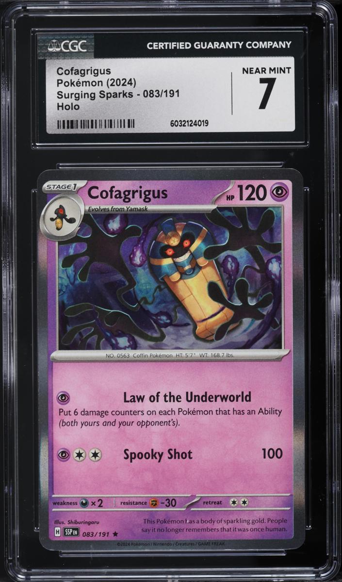 Cofagrigus 2024 Pokemon Scarlet & Violet Surging Sparks