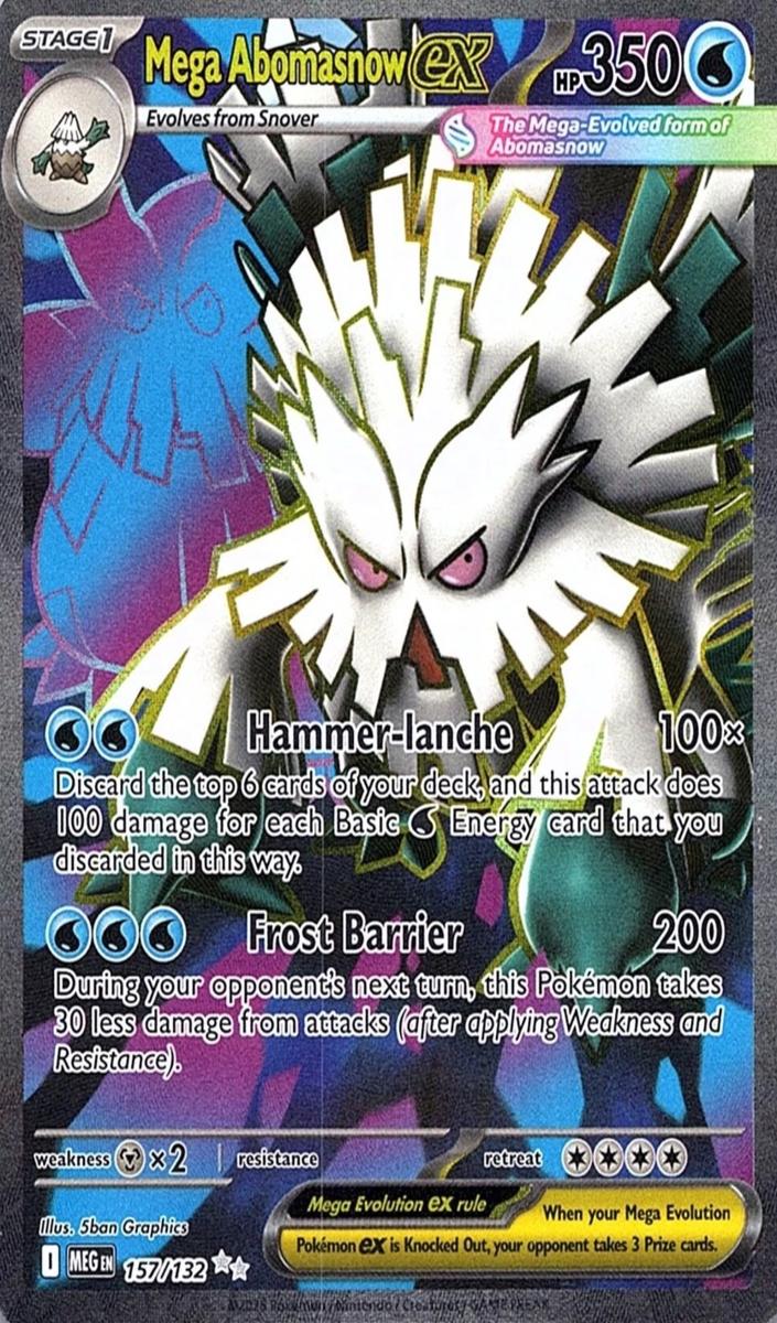 Mega Abomasnow EX 2025 Pokemon Mega Evolution