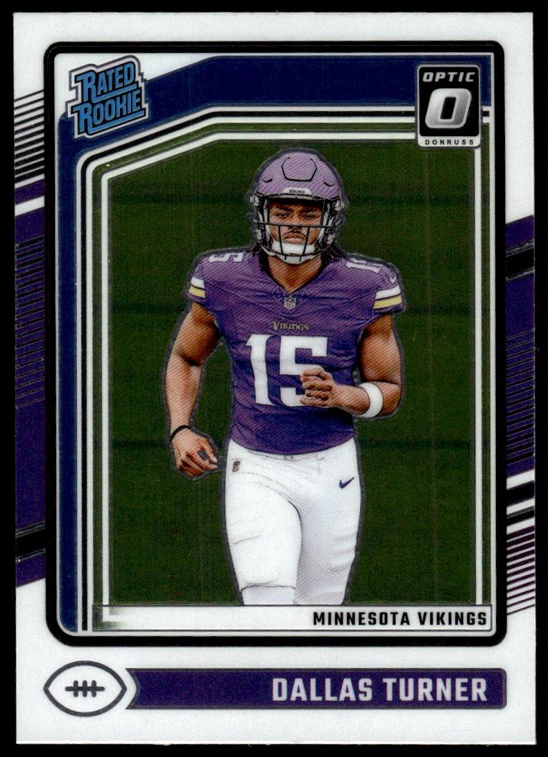 Dallas Turner 2024 Donruss Optic Football card