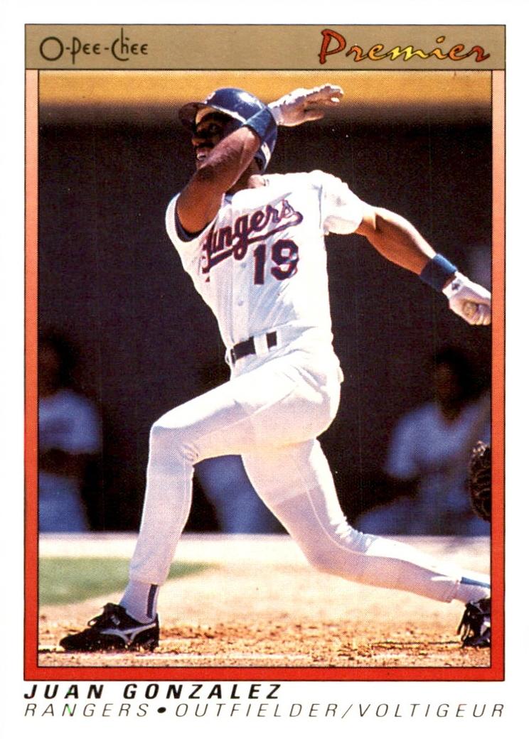 1991 Juan Gonzalez #54