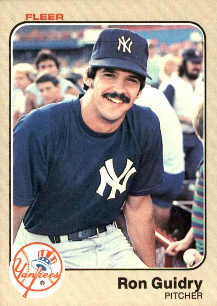 1983 Fleer Ron Guidry #383 card