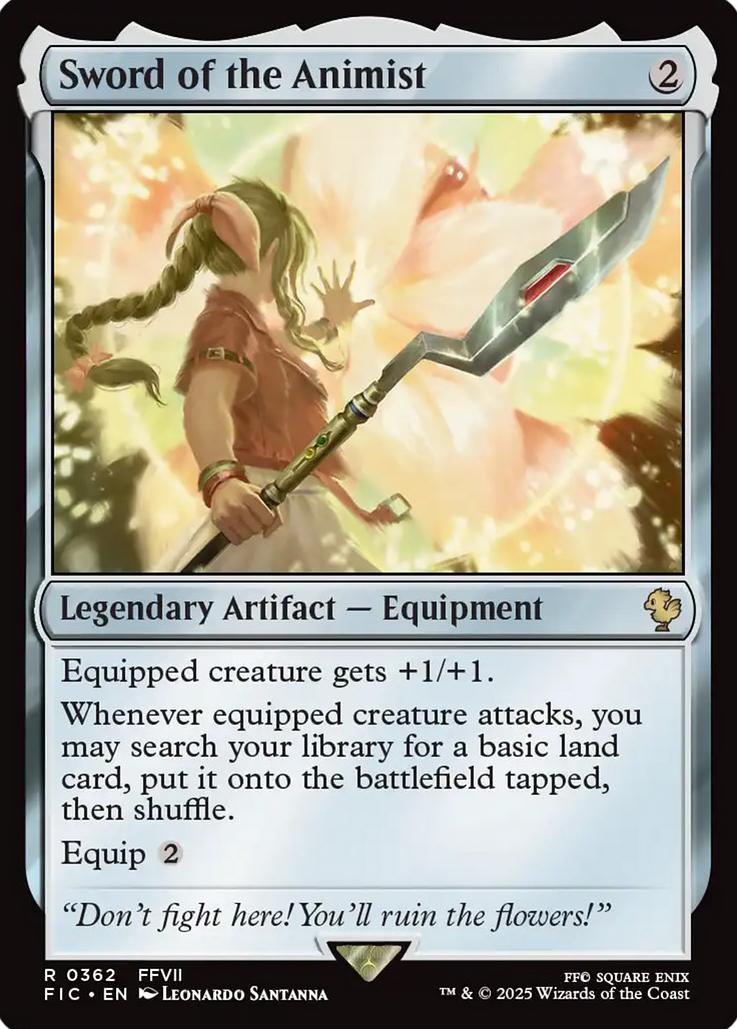 Sword of the Animist - 2025 Magic The Gathering Final Fantasy Commander