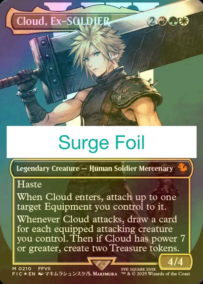 2025 Cloud, EX-SOLDIER [Borderless Surge Foil] #210
