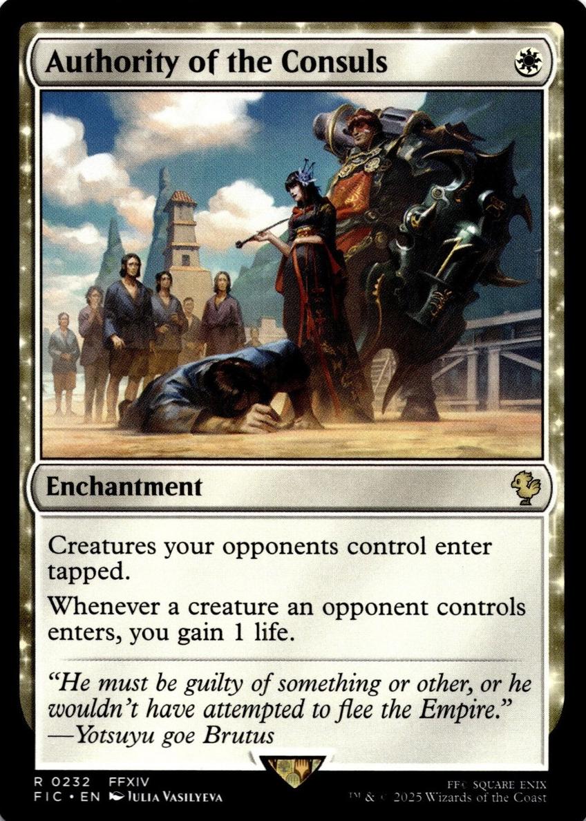 Authority of the Consuls - 2025 Magic The Gathering Final Fantasy Commander