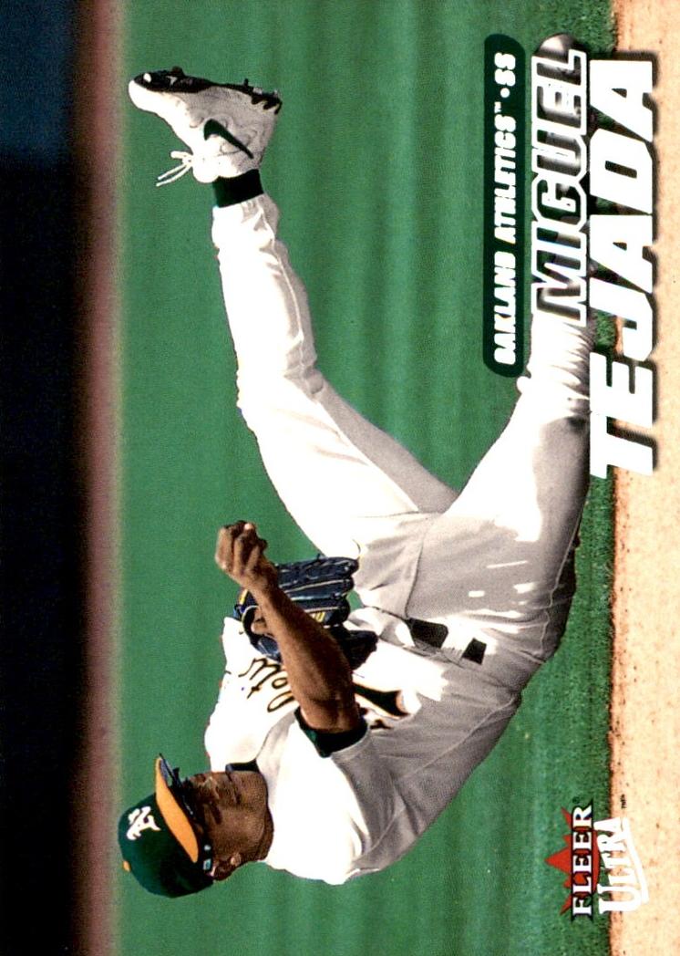 2001 Fleer Ultra Baseball Miguel Tejada #184 card
