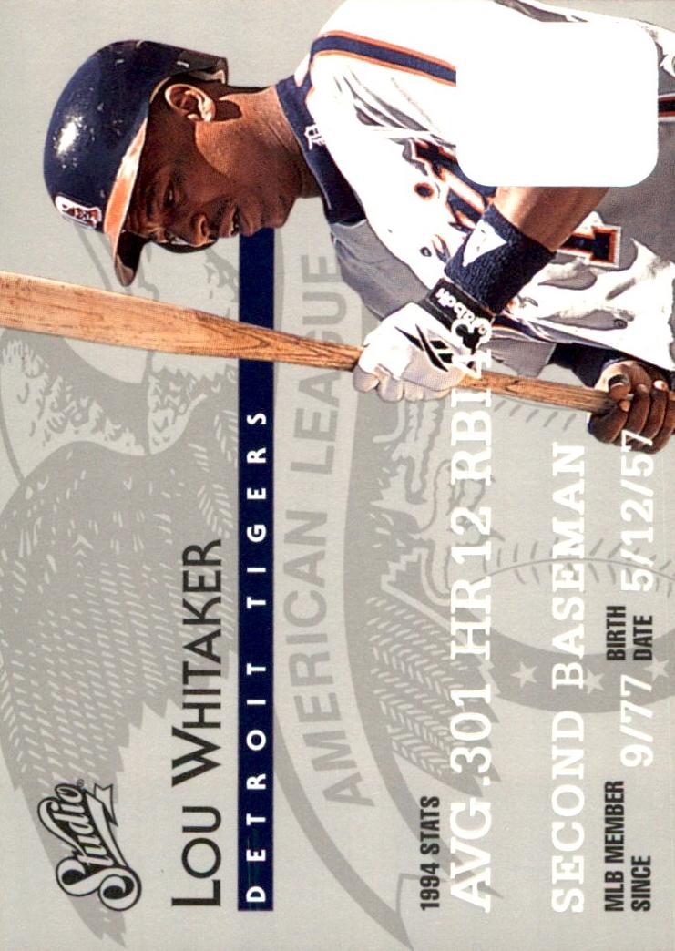 1995 Lou Whitaker #80