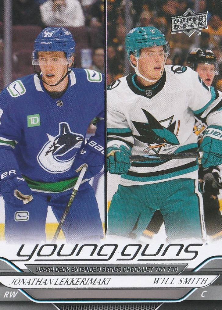 Young Guns Checklist (Jonathan Lekkerimaki / Will Smith) - 2024 Upper Deck Hockey